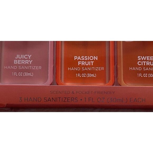 3 Pk 1 Fl Oz Smart Care Scented Hand Sanitizer Spray Berry Passion Fruit Citrus - Picture 10 of 12